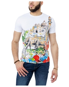 Мужская футболка со стразами и изображением животных X-ray