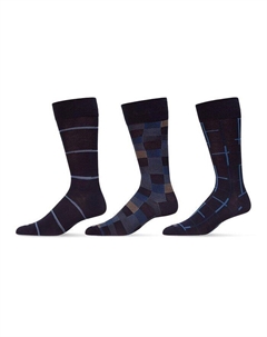 Мужские носки в базовом ассортименте, 3 шт., синий Memoi