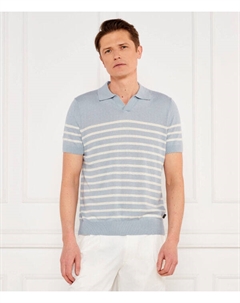 Льняная рубашка поло 13 lindo-pf Regular fit, синий Windsor