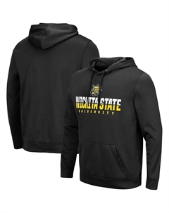 Мужской черный пуловер с капюшоном Wichita State Shockers Lantern Colosseum
