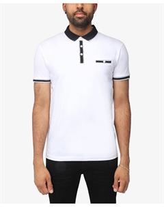 Мужская комфортная рубашка-поло с воротником-стойкой X-ray