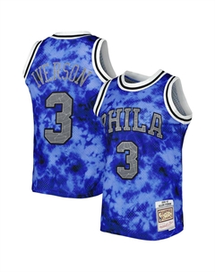 Мужская майка Allen Iverson Royal Philadelphia 76ers 1996-97 Galaxy Swingman Mitchell and ness