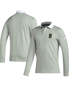 Мужская серая рубашка-поло с длинным рукавом Player 2023 Nashville SC Travel Adidas
