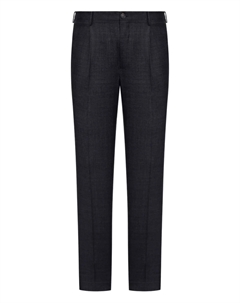 Узкие брюки из шерсти, синий Incotex