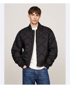 Куртка-Бомбер лук Regular fit, черный Tommy hilfiger