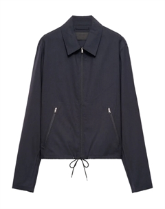 Шерстяной пиджак, синий Prada