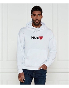 Свитер дэугили Relaxed fit, белый Hugo