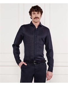 Льняная рубашка pai-w Slim fit, синий Joop