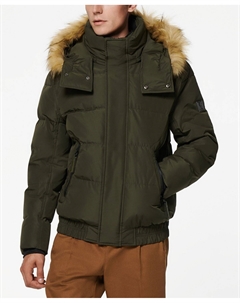 Мужская пуховая куртка-бомбер umbra, зеленый Marc new york