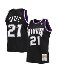 Мужская черная майка Vlade Divac Sacramento Kings 2000-01 Team Hardwood Classics Swingman Mitchell and ness