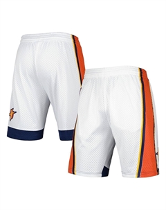 Мужские белые шорты golden state warriors 2009-10 hardwood classics swingman, белый Mitchell and ness