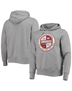 Мужская толстовка с капюшоном '47 grey washington commanders imprint headline pullover, серый '47 brand