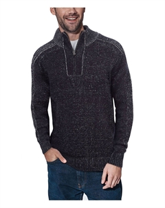 Мужской пуловер с молнией на четверть, мульти X-ray