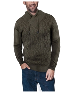 Мужской вязаный свитер с воротником-шалью X-Ray X-ray