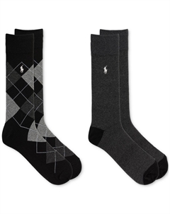 Мужские свободные носки Argyle, 2 пары Polo ralph lauren