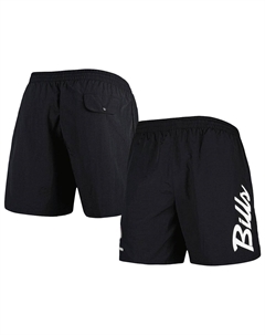 Мужские черные нейлоновые шорты buffalo bills team essentials, черный Mitchell and ness