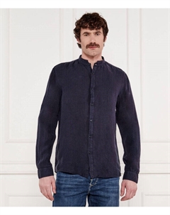 Льняная рубашка elvory Slim fit, синий Hugo