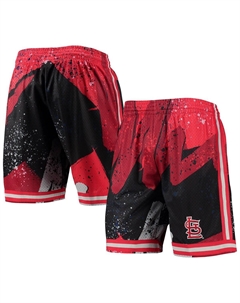 Мужские красные шорты st. louis cardinals hyper hoops, красный Mitchell and ness