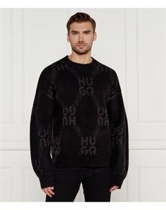 Свитер Шейн Regular fit, черный Hugo