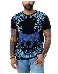 Мужская футболка со стразами и изображением животных X-ray