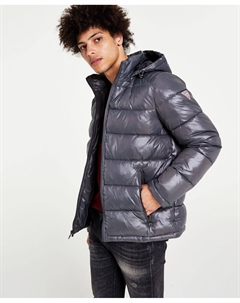 Мужской пуховик с капюшоном Guess