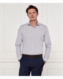 Рубашка Slim fit, синий Calvin klein