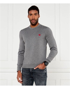 Свитер Сан Кассий Regular fit, серый Hugo