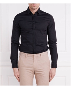 Поплиновая рубашка Extra slim fit, черный Calvin klein