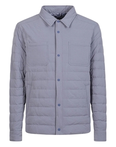 Пуховик на пуговицах, синий Herno