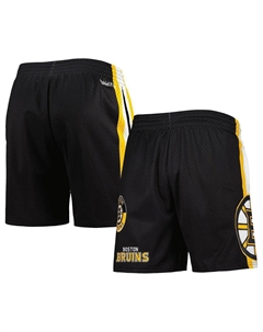 Мужские черные шорты в сетку Boston Bruins City Collection Mitchell and ness