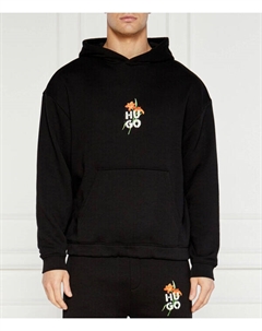 Свитер диблоссомия Regular fit, черный Hugo