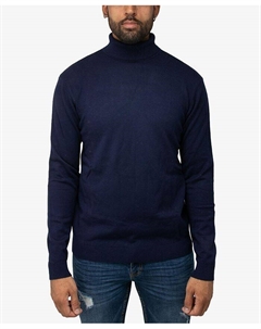 Мужской свитер с высоким воротником и пуловером, цвет Navy X-ray
