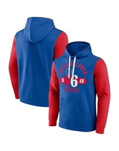 Мужская фирменная королевская, красная толстовка с капюшоном philadelphia 76ers big and tall bold attack pullover, мульти Fanatics