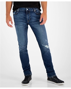 Мужские облегающие джинсы с потертостями, мульти Guess