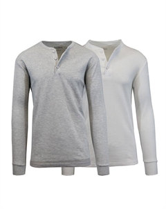 Мужская термофутболка henley с длинным рукавом, упаковка из 2 шт., мульти Galaxy by harvic