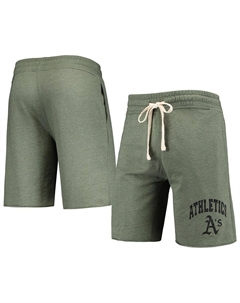 Мужские оливковые шорты oakland athletics mainstream tri-blend с меланжевым покрытием, мульти Concepts sport