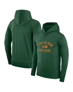 Мужская толстовка с капюшоном x lebron james green florida a&m rattlers performance pullover, зеленый Nike
