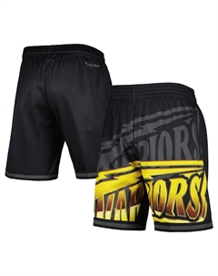 Мужские черные модные шорты Golden State Warriors Big Face 4.0 Mitchell and ness