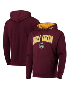 Мужской бордовый пуловер с капюшоном Loyola Chicago Ramblers Isle Colosseum