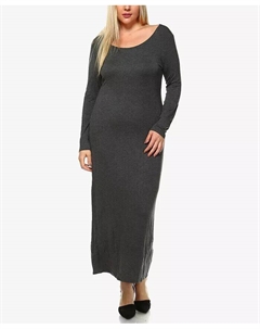 Платье Риа больших размеров, серый White mark