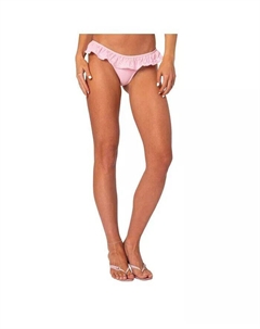 Женские плавки бикини с оборками, розовый Edikted