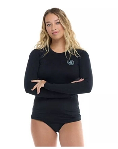 Изящный рашгард с длинными рукавами, черный Body glove