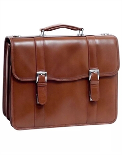 Flournoy, Портфель для ноутбука 15 дюймов с двумя отделениями Mcklein, коричневый