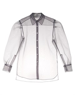 Kimhekim полупрозрачная рубашка 36 серый Kimhekim