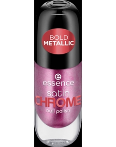 Лак для ногтей satin CHROME nail polish 03 Meta Maroon Essence