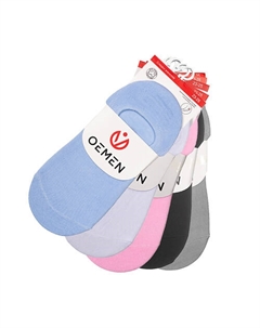 Следки пятка силикон женские WD001 черный/белый/серый Oemen