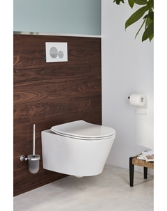 Комплект подвесного унитаза с инсталляцией Bastille EDAB103-BL безободковый, сиденье микролифт, белый, кнопка черная Jacob delafon