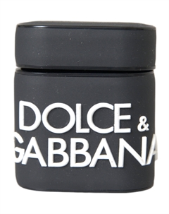 Черный Белый Силиконовый Чехол Airpods с Тисненым Логотипом Dolce & Gabbana Dolce&gabbana