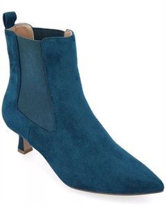 Женские ботильоны Tenlee Tru Comfort на широком каблуке из пеноматериала, синий Journee collection