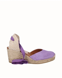 Женские эспадрильи на танкетке с лентами, лиловый Viguera